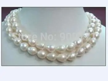 

>>32'' WHOLESALE HUGE TAHITIAN WHITE BAROQUE PEARL MOTHER NECKLACE 14KGP