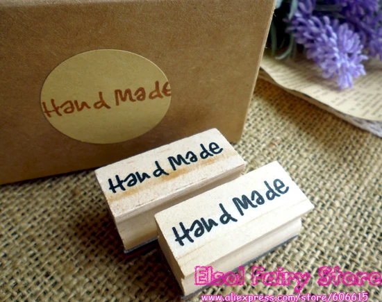 

24Pcs- Small Hand Made Design Wood+Rubber Stamp, Cute DIY Gift Stamp, Decoration Stamp for Handmade gift