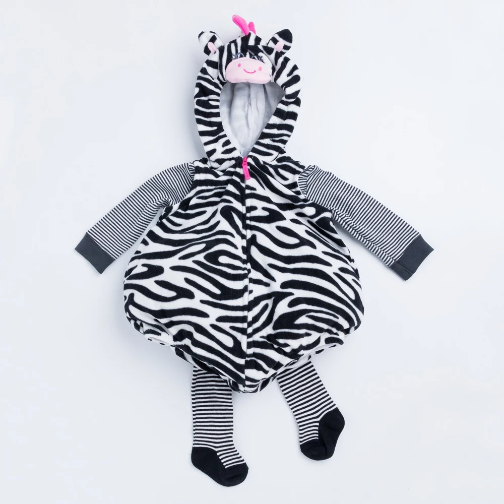 YKLovingStripedZebraWarmBabyClothesAnimalClotheswithVelour