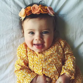

2018 New Cute Toddler Newborn Infant Baby Girl Flower Headband Birthday Holiday Hair Band Headwear Hair Accessories