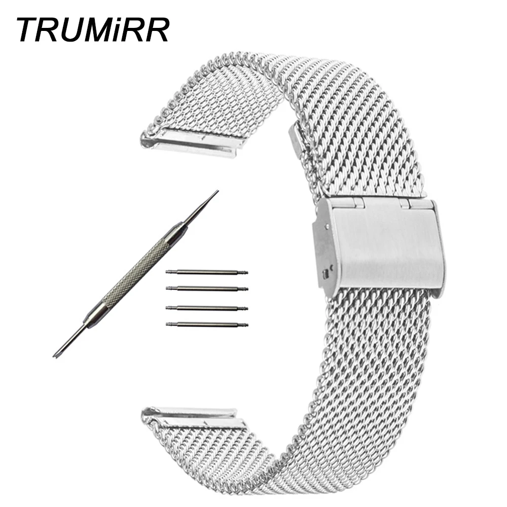 

18mm 20mm 22mm 24mm Milanese Watchband for Breitling Titoni Michel Herbelin Watch Band Stainless Steel Strap Wrist Belt Bracelet