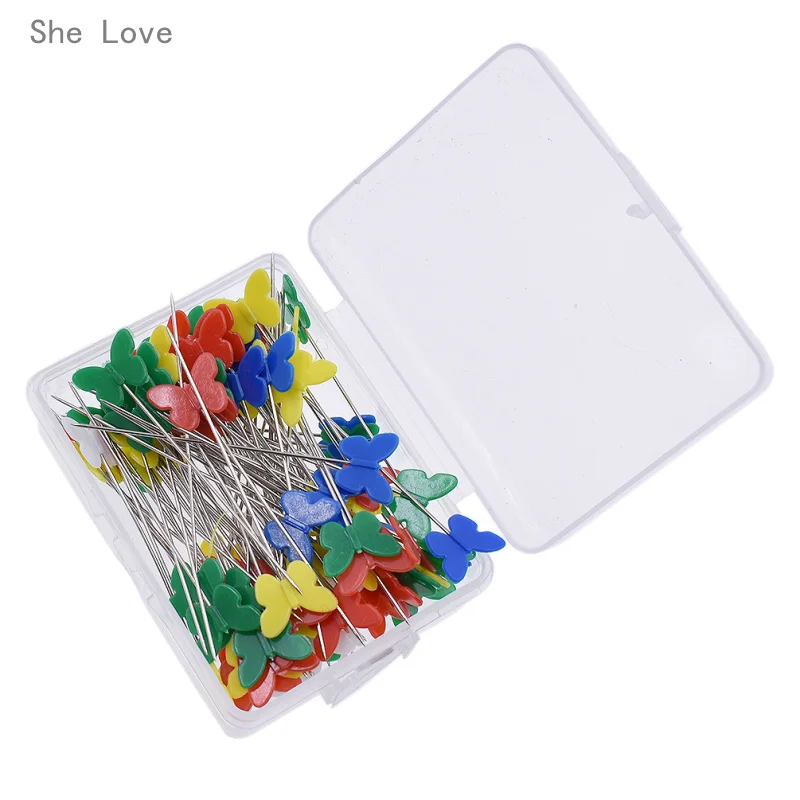 100 шт. швейные булавки в коробке|sewing pins|pins sewingpatchwork pins |