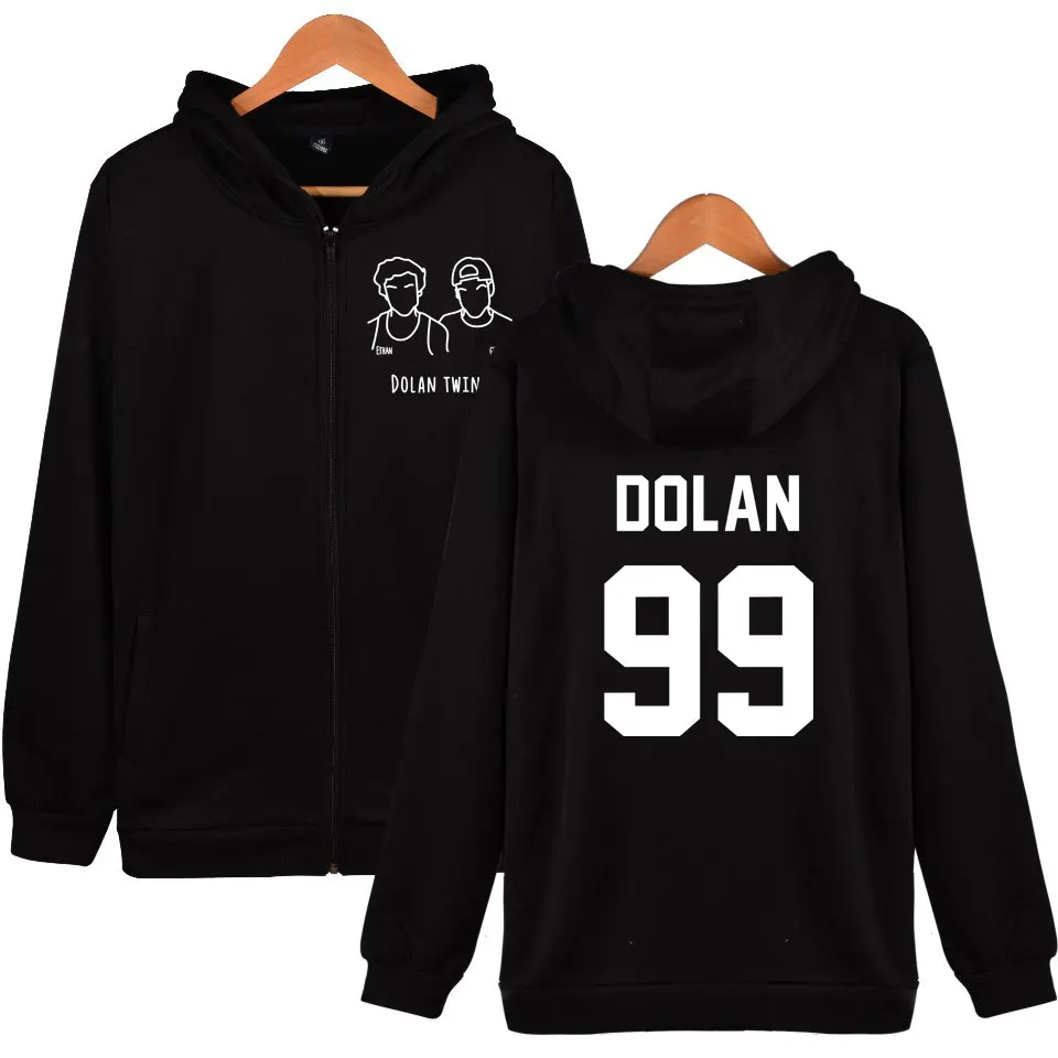 

Dolan Twins Zipper Hoodie Sweatshirt Women Men Casual Print cotton Streetwear Jacket Clothes Hip Hop Plus Size Hoodies Tracksuit