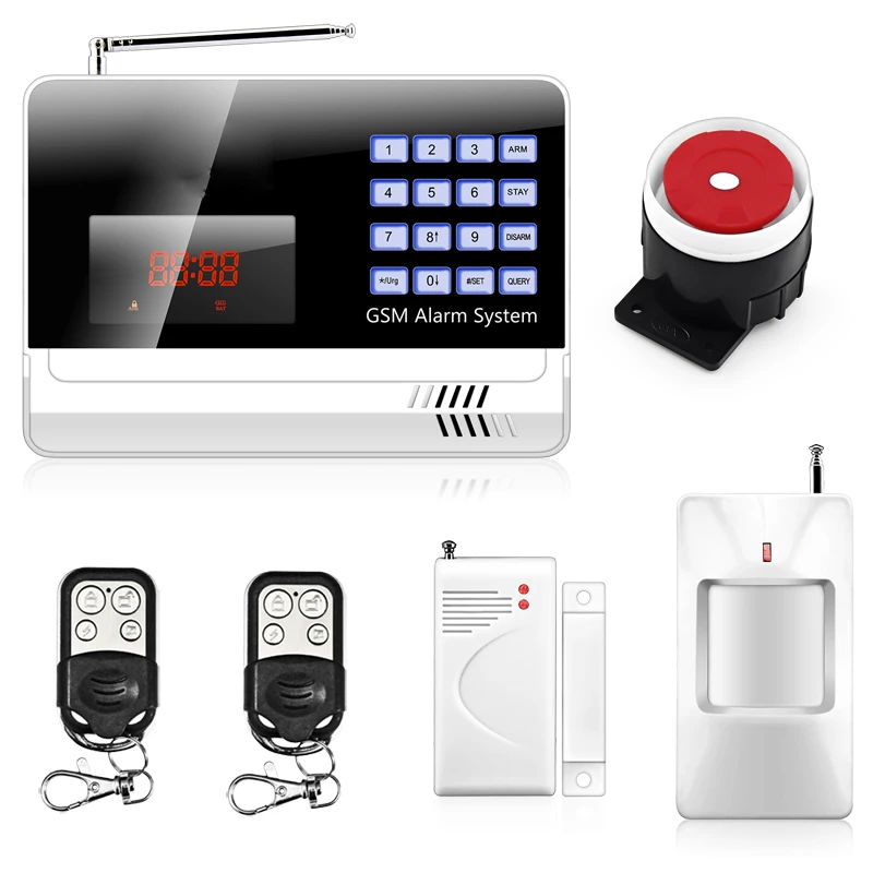 Office House Home Intruder Burglar Alarm System Wireless GSM SMS