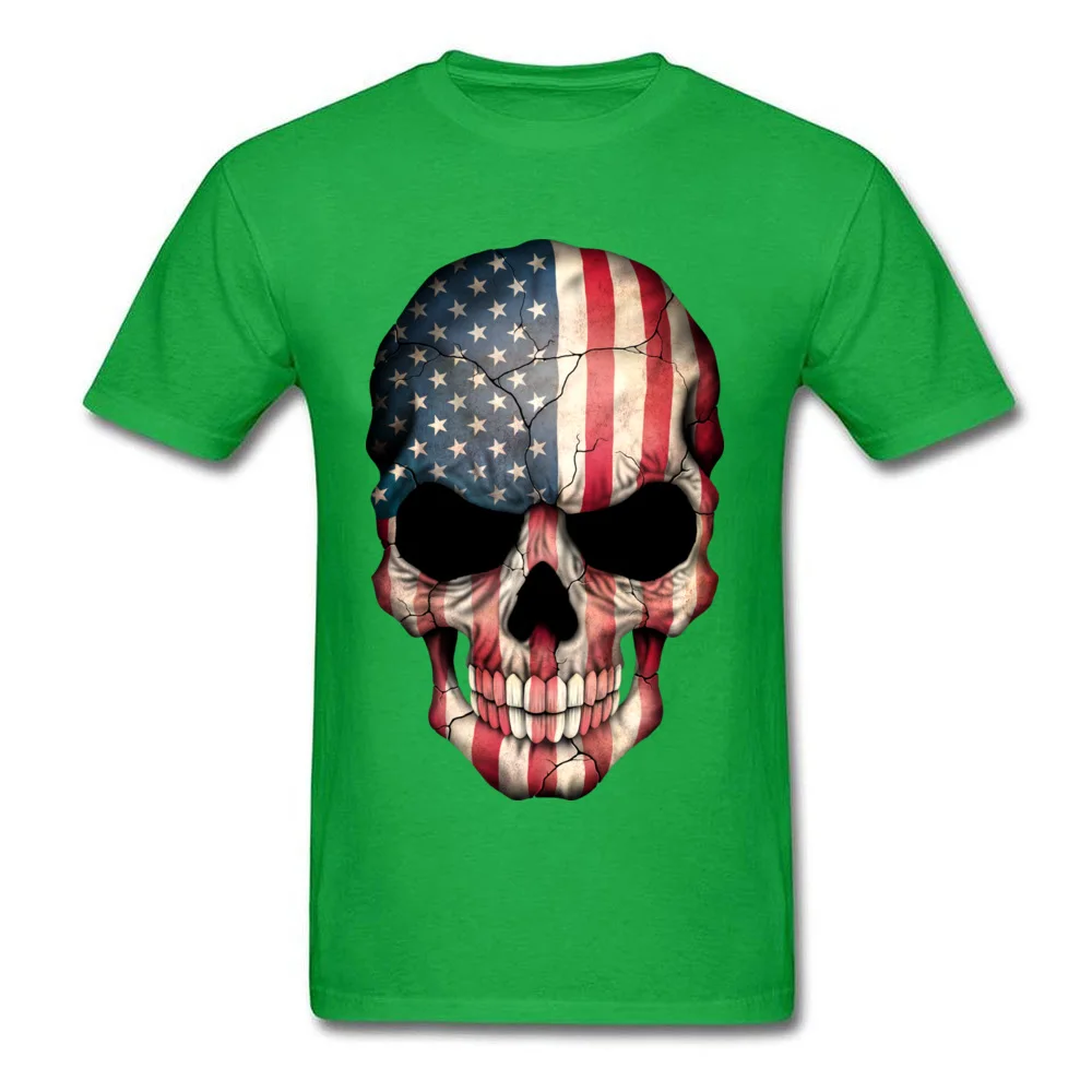 American Flag Skull_green