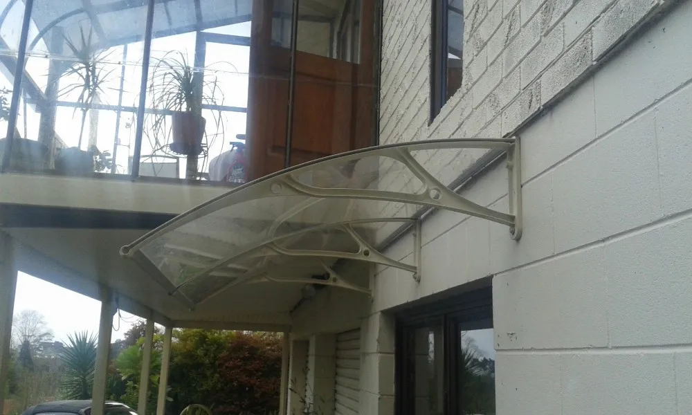 DS100100-A,100x100cm, profundidad 100cm, ancho 100cm Toldo para puerta de  casa, soporte de aluminio con hojas sólidas de PC, toldo para Patio, nuevo  estilo - AliExpress