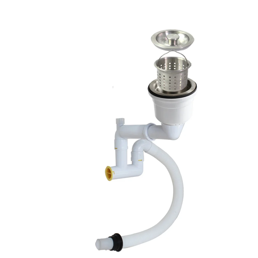  Talea Single Sink Rear Position Waste Kit Stainleee steel inner basket drain assembly sink drainag  - 32859747247