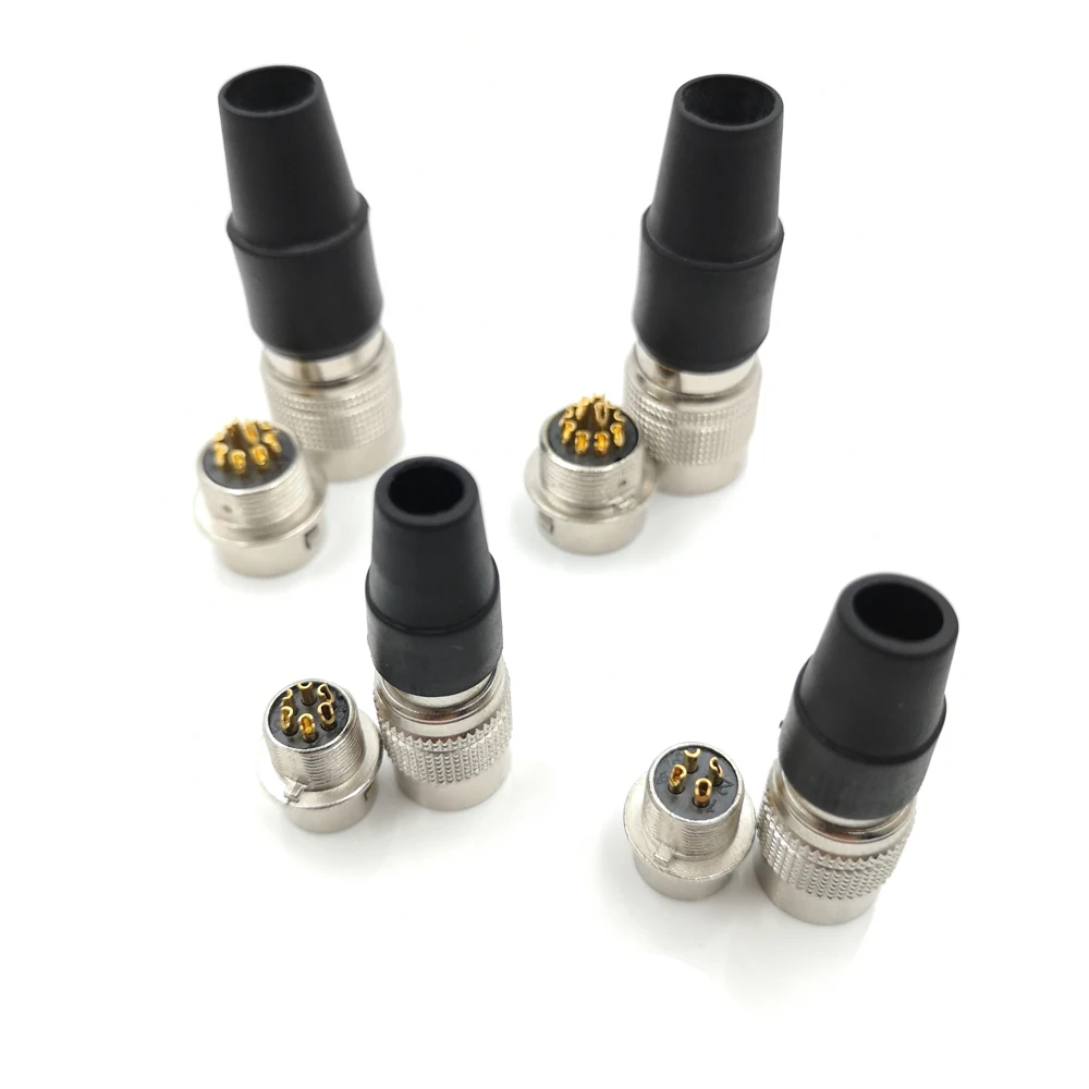 Hirose HR 10A 4 6 10 12 контактный штекер и гнездо для CCD камеры фото красный разъем питания