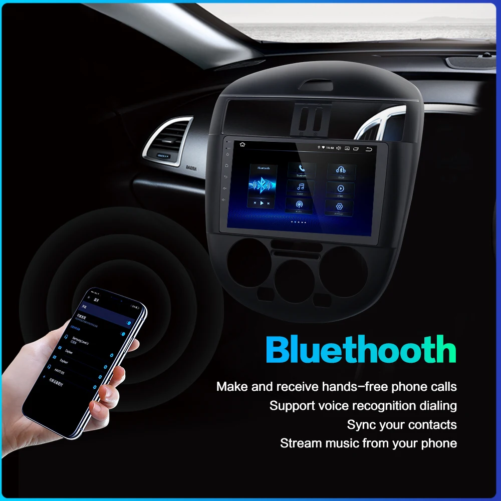 Perfect Car Radio Android 9.0 Unit for Nissan Tiida 2011 2012 2013 2014 Vehicle GPS Navigation MP3 Video Multimedia IPS Auto Maual AC 4