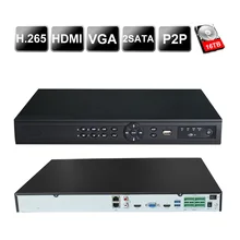 Seguridad 16CH 24CH 6mp HD NVR HDMI 4 K 1080 P de salida VGA de H.265 CCTV grabador de vídeo en red onvif p2P para sistema IP cctv