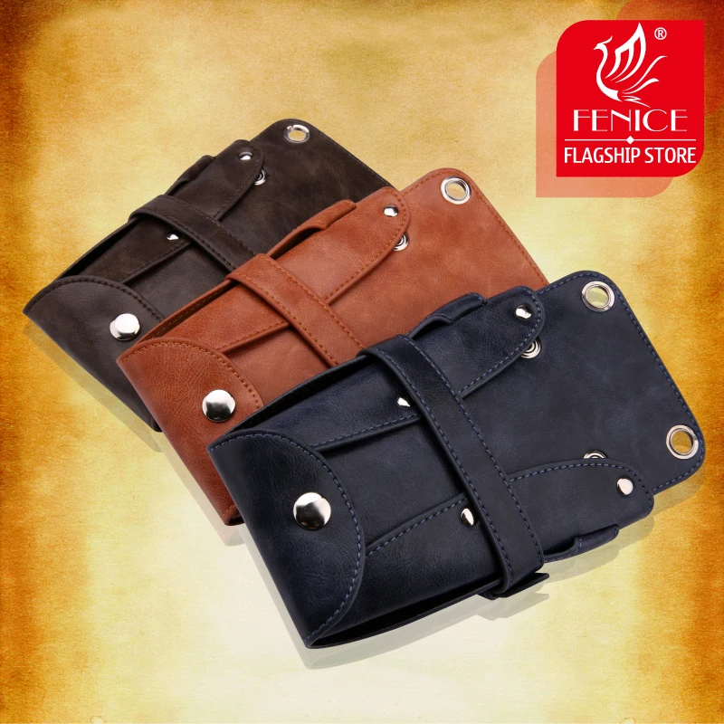 High Quality PU Leather Barber Hair Scissor Bag Salon Hairdressing Holster Pouch Case Hair Styling Tools 4