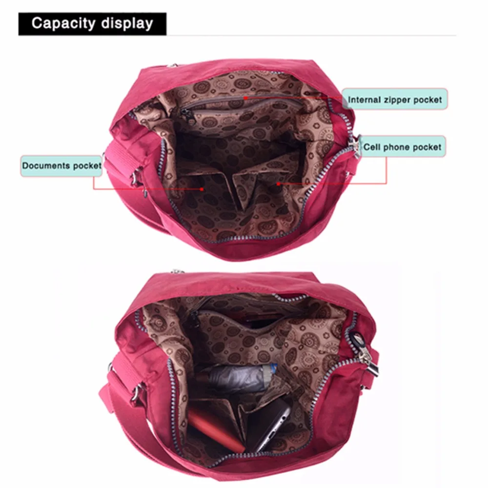 Прочная женская сумка через плечо водонепроницаемая нейлоновая плечо|crossbody bags for