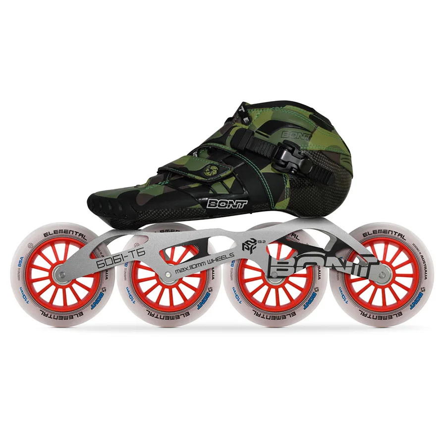 2019 оригинальные роликовые коньки Bont Z 2PT Speed нагреваемые карбоновые 4*90/100/110 мм 6061