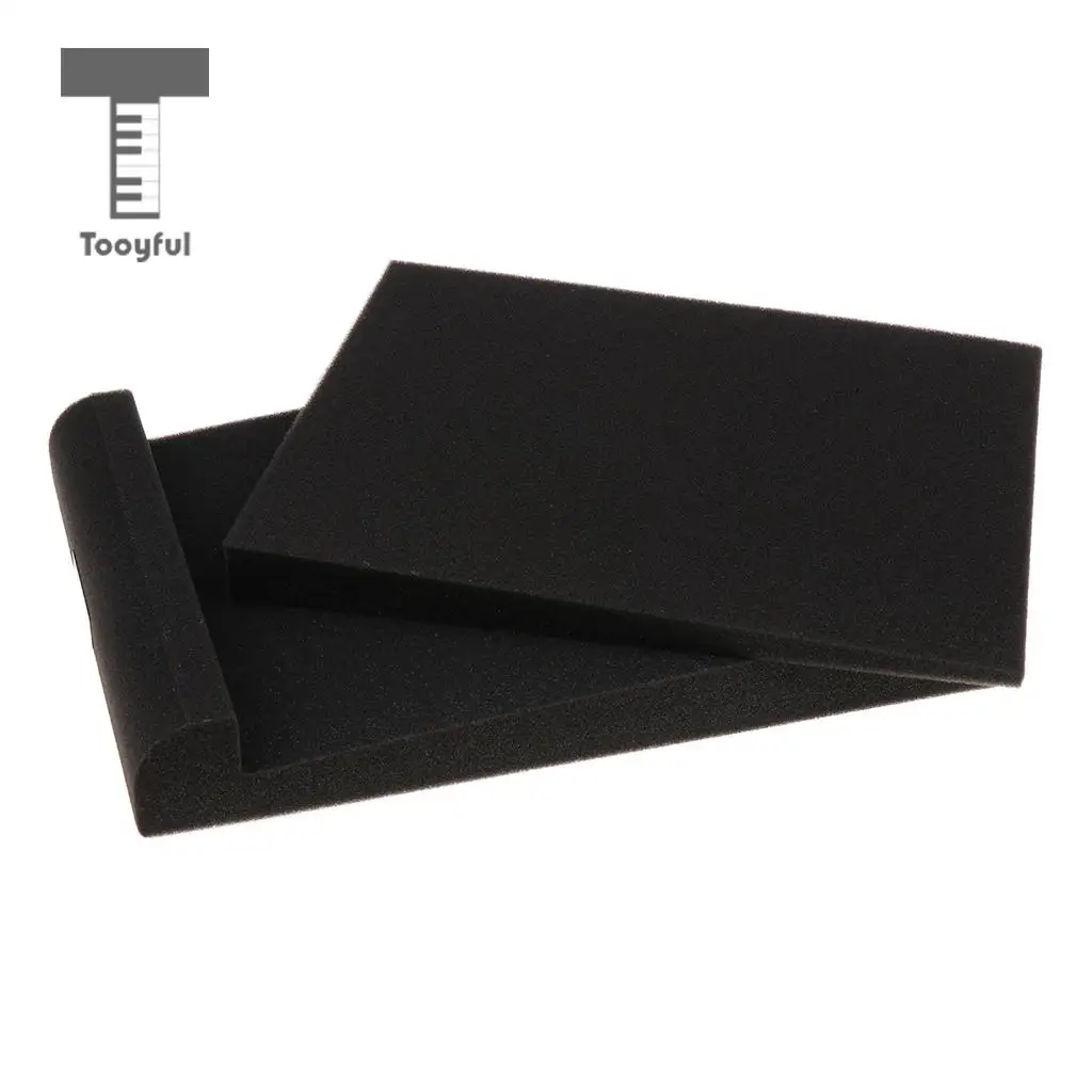 Tooyful 1 Pair Studio Monitor Speaker Acoustic Foam Sound Isolation Sponge Panel for KTV Studio Home Theater Acoustic Treatment