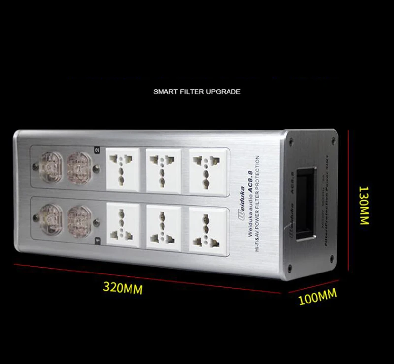 110-250 В AC8.8 Расширенный аудио очиститель питания фильтр переменного тока розетка 3000 Вт 15а Y