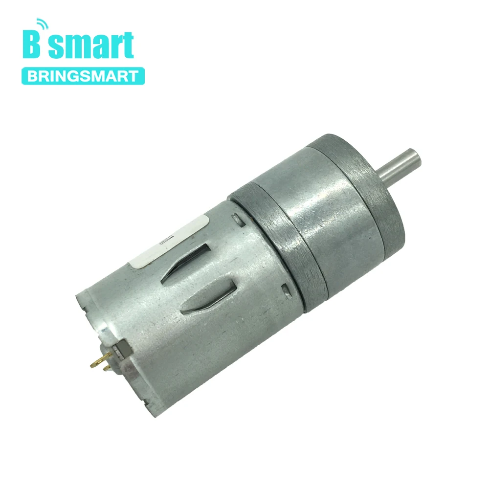 

Bringsmart JGA25-370 DC Gear Motor 12V Geared Motor Reductor 24V Low Speed Electric Mini Motor Micro Reduction Gearbox for Toy
