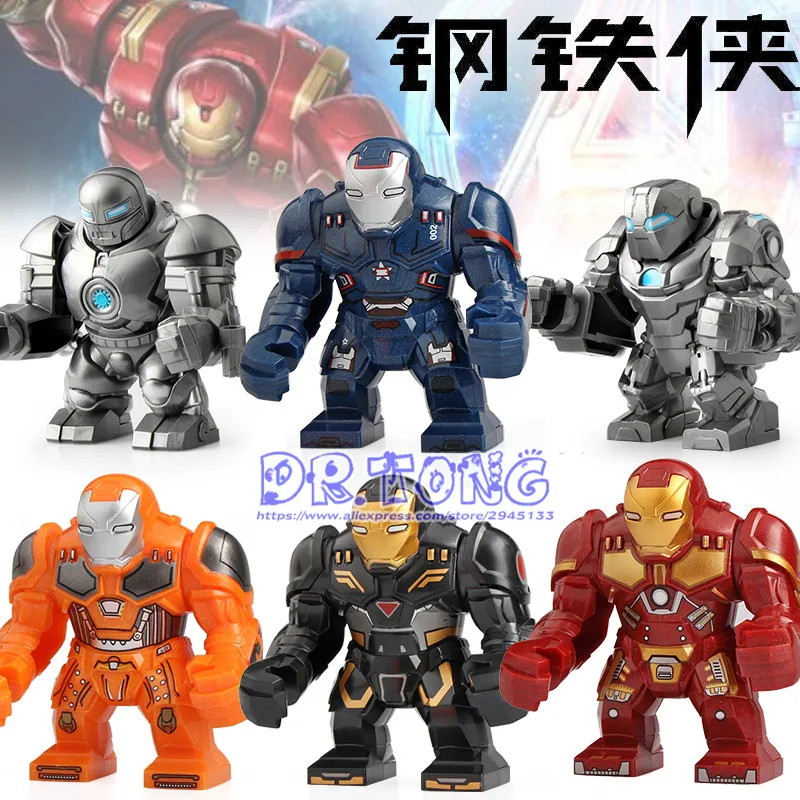 

20Pcs/Lot Big Size Super Heroes Wonder Woman Hulk Ant Man The Flash Building Blocks Children Gift DIY Bricks Toys BR227
