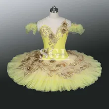 Бархатные балетные пачки для детей и взрослых, женские балетные костюмы классическая балетная пачка пачки для Профессионального Балета желтая юбка-пачка AT1150A