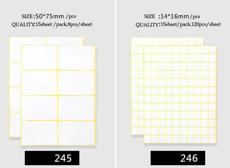 Все виды размером А5 этикетка стикер белый маленький клеящийся бумажный стикер пустой ручной стикер