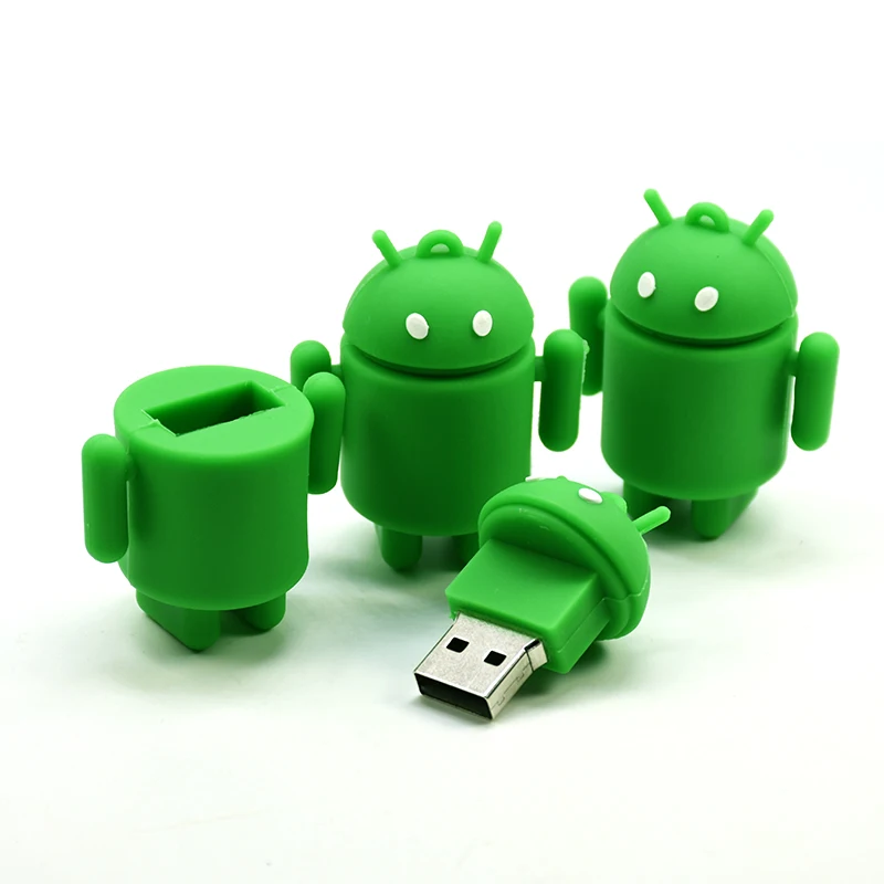 Купить Новый Стиль Прекрасный накопитель робот 4 GB 8 GB 16 ГБ, 32 ГБ, 64 ГБ Usb флэш накопитель памяти флешки флэш накопитель мини подарок Бесплатная доста...