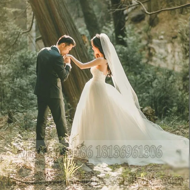 Discount High Quality Elegant Wedding Veil 3 Meters One Layer Long Bridal Veils With Comb Wedding Accessories voile marriage (4)