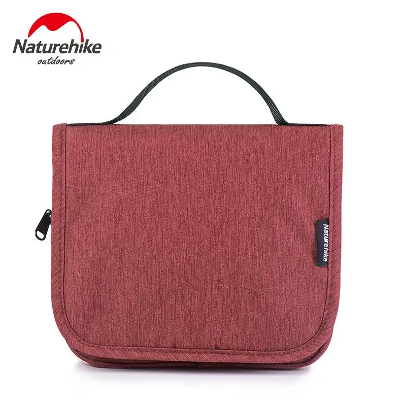 Naturehike подвесная сумка для туалетных принадлежностей большой емкости для отдыха на природе, туризма, путешествий, органайзер, косметичка, многослойная Сумка для переноски - Цвет: Red