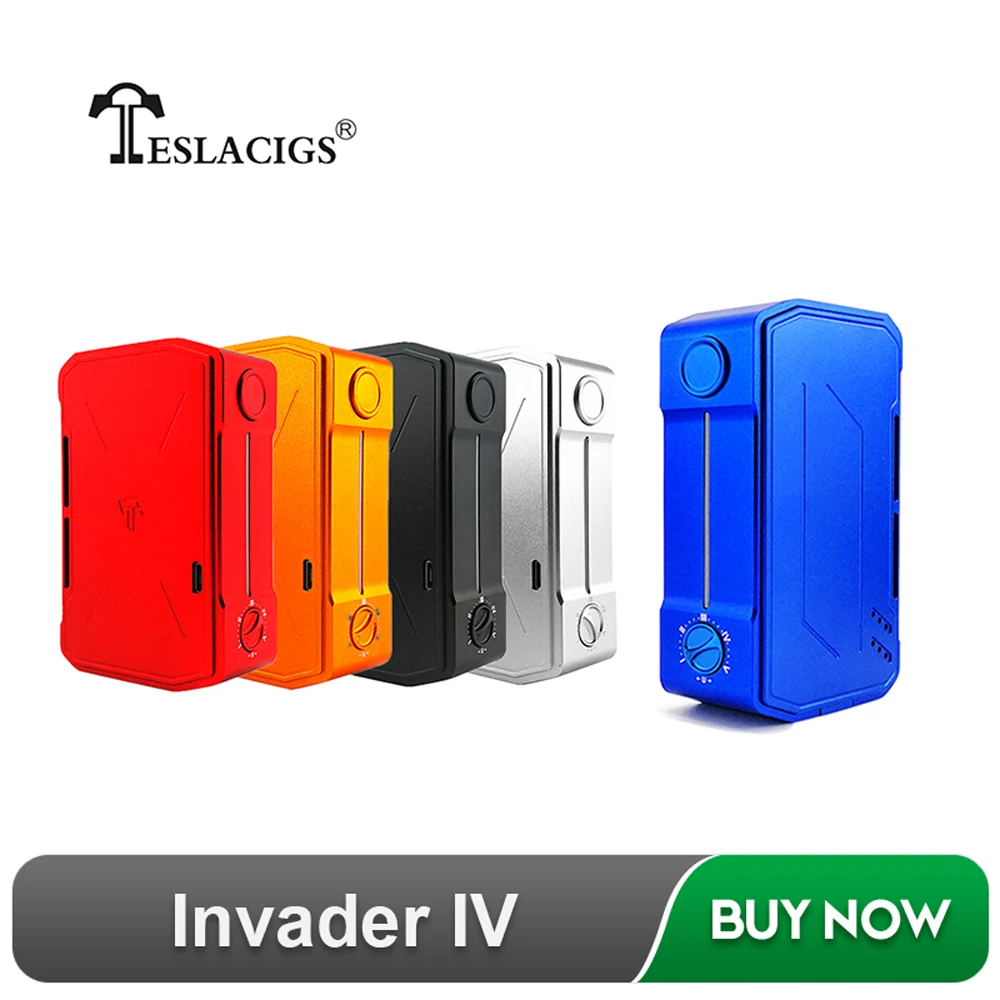 

Original Tesla Invader IV Box MOD 280W Vape Teslacigs Invader 4 without 21700 20700 18650 Battery 5 Levels Variable Voltage