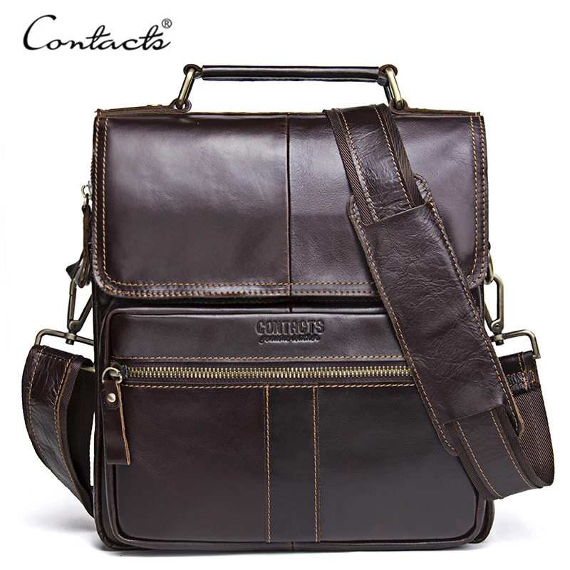 Genuine Leather Men's Shoulder Bags Literacy Basics