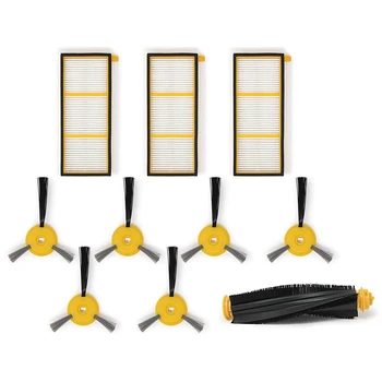 

Pre-Motor Filters,Side Brushes&Brush Roller Compatible With Shark Ion Robot.Compare To # Rvffk700,Rvsbk700&Rvfrk700.(3 Filters