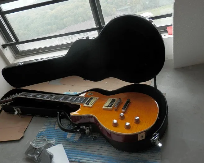 

Guitar factory custom Top Quality china Custom guitar left handed Electric guitar with case 1217