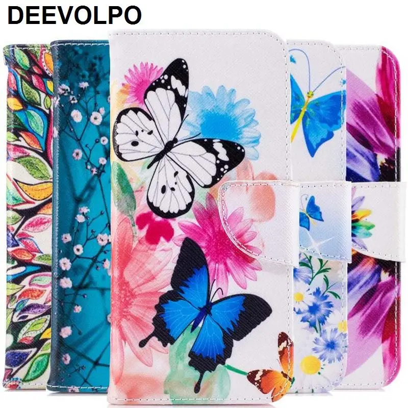 

Fundas Case For Samsung Galaxy S9 S8 Plus Note8 J3 J5 Prime J7 A3 A5 A7 2017 A8 2018 Flower Tree Flower Bear Leather Cover DP07Z