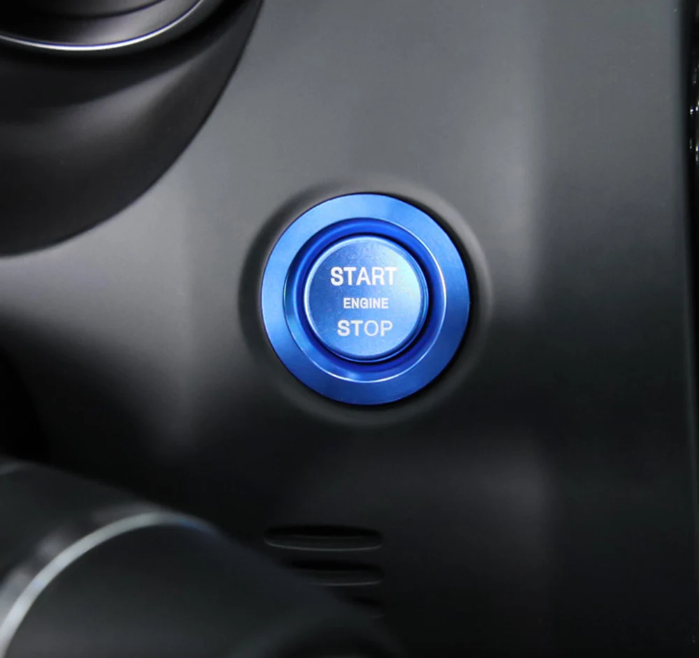 Для Jaguar E-PACE XJ кнопка запуска двигателя декоративная крышка наклейка для автомобиля Стайлинг зажигание отделка кольцо