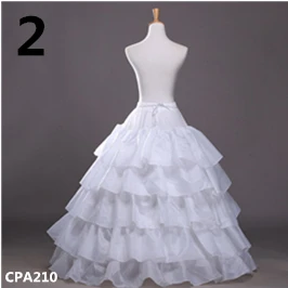 Wedding Accessories Petticoat Tulle Dress for Bridal Underskirt Mermaid Petticoat Girl Jupon Mariage Wedding Hoop Skirt - Цвет: No.2 CPA210 White