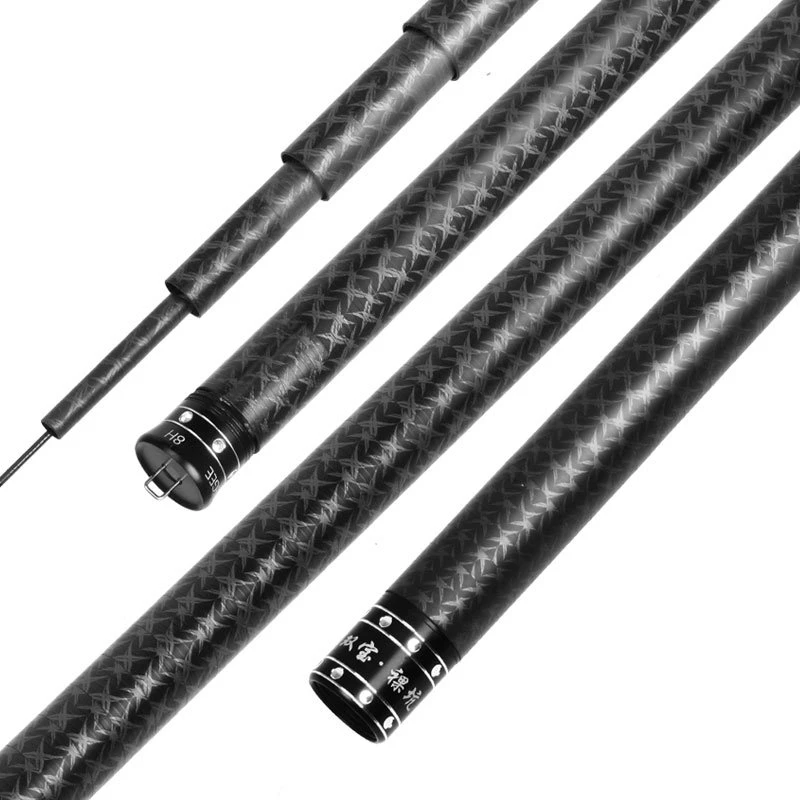 

8H Super Hard High Quality Carbon Cloth Taiwan Fishing Rod Stream Rod 5.4m Competition Hand Rod Big Fish Carp Fishing Tackle