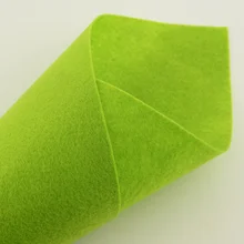 Фетровая Ткань для шитья для вышивки автомобильные декоративные чистые материалы зеленый цвет рождественские поделки полиэстер Нетканые