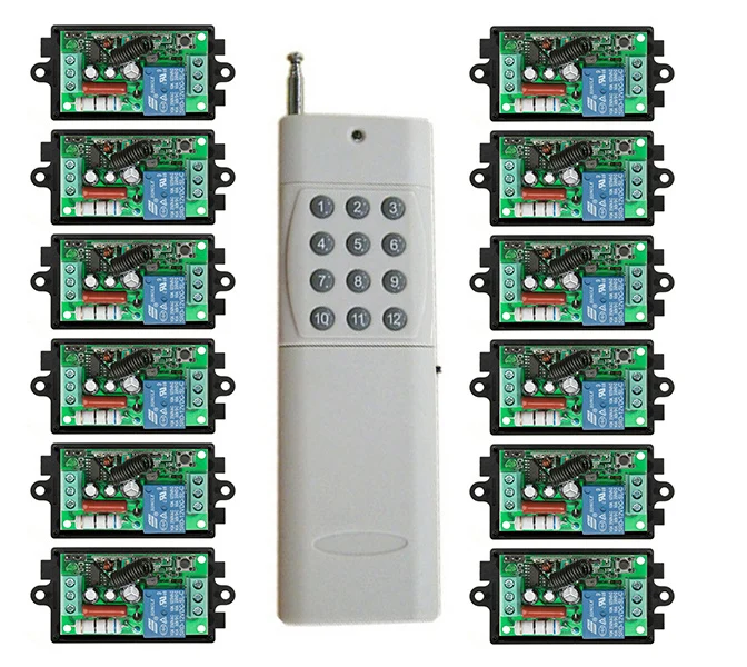 

1000M Long Range AC220V 1CH RF wireless remote control switch System Transmitter+ Receiver light /lamp/ window/Garage Doors