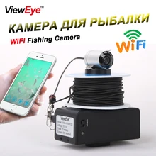 Wi-Fi подводный рыбацкий фотоаппарат, видео запись ночного видения, рыболокатор с 6 шт., инфракрасный светодиодный рыболокатор, 20 м кабель