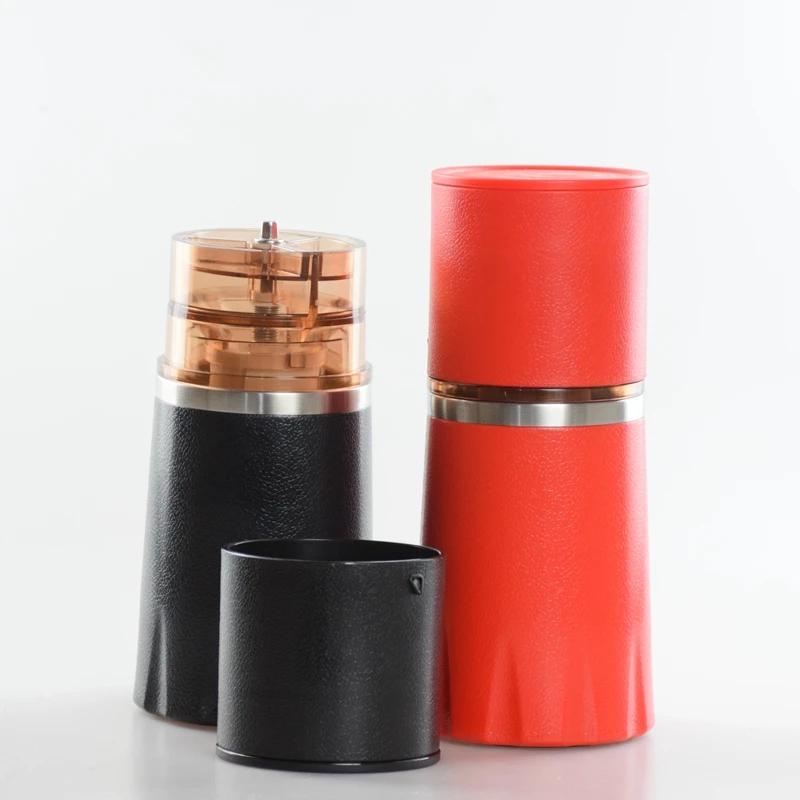 

Manual Coffee Bean Grinder Portable All In One Coffee Machine Outdoor Stainless Steel Coffee Brewer Camping hiking Bottle