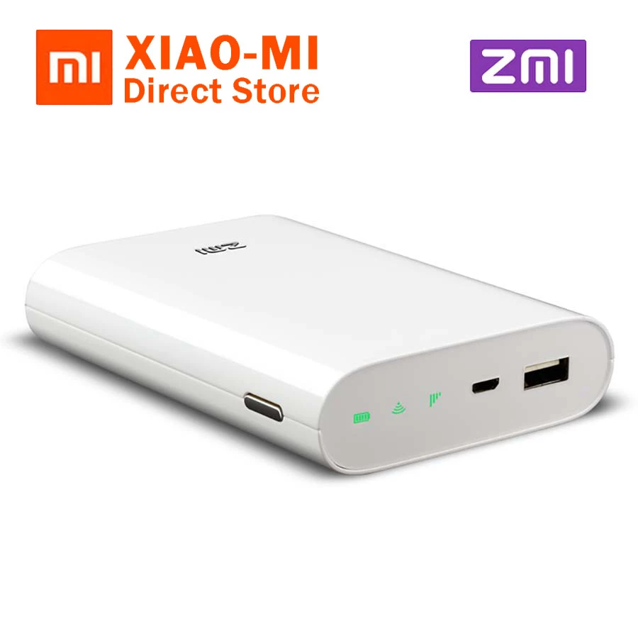 Xiaomi ZMI 4G Wifi Router 7800 mAh MF855 Power Bank 3G 4G Wireless Wifi Repeater Wifi Router Mobile Hotspot 7800mAh Power Bank