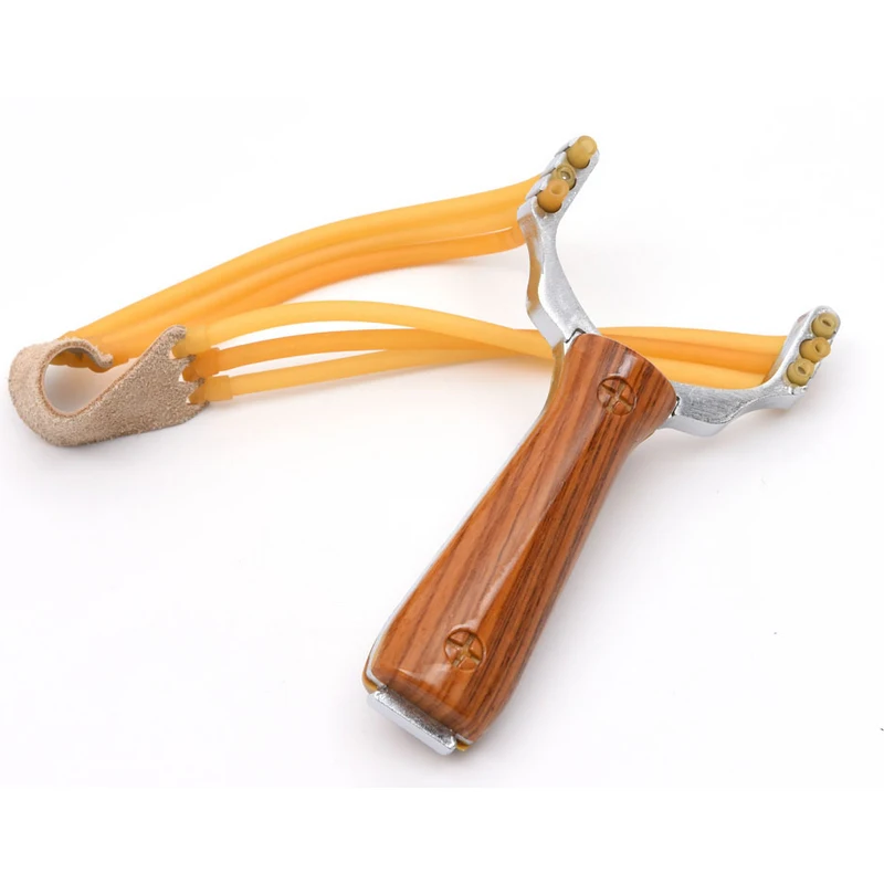 Outdoor Self defense Slingshot Aluminium Alloy Powerful Steel Catapult Marble Hunting Games Bow Catapult With Rubber Band Outdoor Self defense Slingshot Aluminium Alloy Powerful Steel Catapult Marble Hunting Games Bow Catapult With Rubber Band
