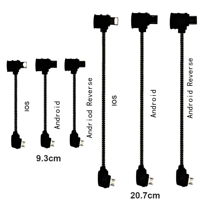 

Drone Remote Controller IOS Type-c Cable Android Micro USB Data Line for DJI Mavic 2 Pro Mobile Phone Tablet Transmission Wire