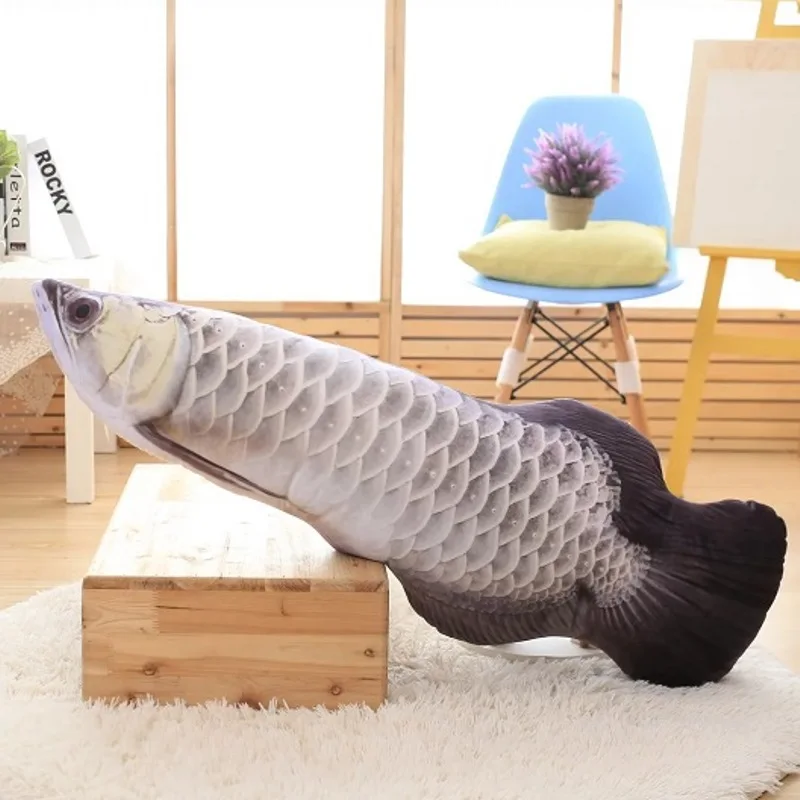 Новинка 3D моделирование золотой Arowana Kelisa желтый Крокер Реалистичная Плюшевая Игрушка Рыба 27 см 60 см 85 см 1 шт. подарок на день рождения Рождество