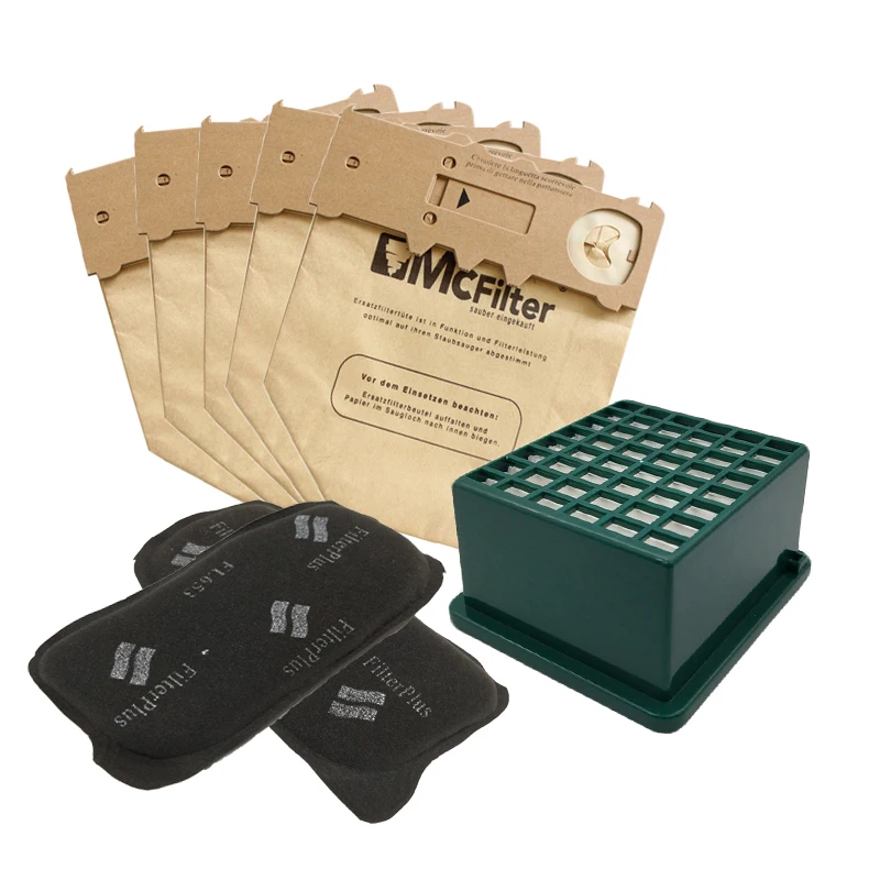 

Hepa filter & dust bag & Motor activated carbon filter replace for Vorwerk VK130 VK131 VK131SC vacuum cleaner parts