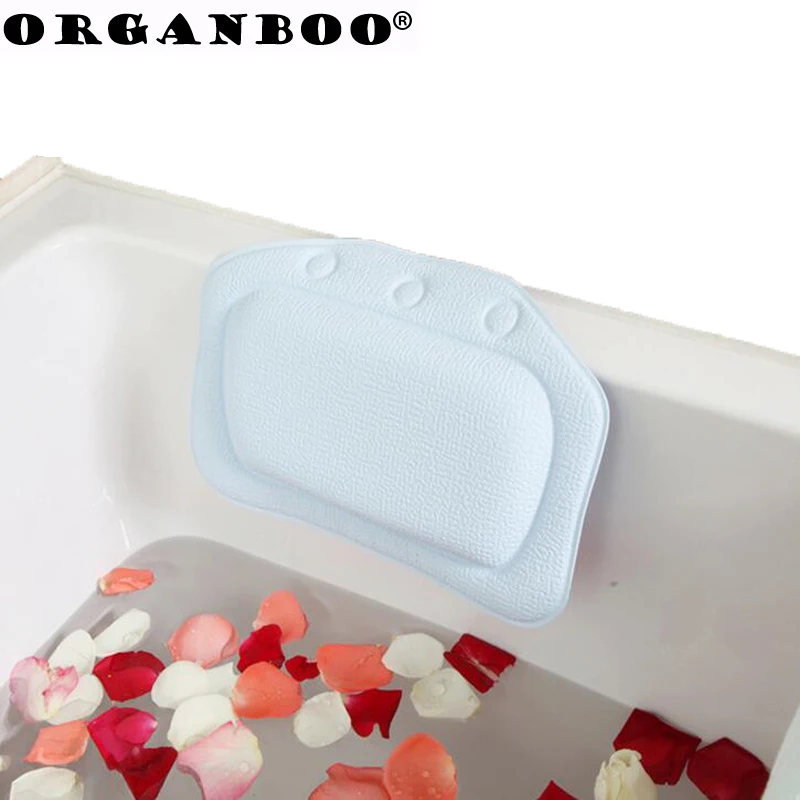Buy ORGANBOO 4 Colors spa bath pillow with suction
