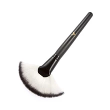 Mackeup ruboriza cepillo polvo utilizado y Resaltar Tacto Suave mango de madera Sintética Fundación herramienta cosmética portable
