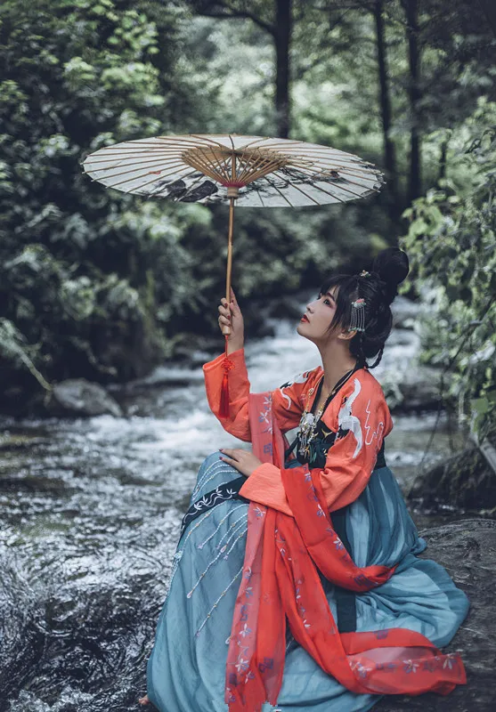 hanfu Национальный Древний китайский Косплей Костюм древняя Женская Китайская одежда hanfu Женская китайская сценическая одежда - Цвет: color17