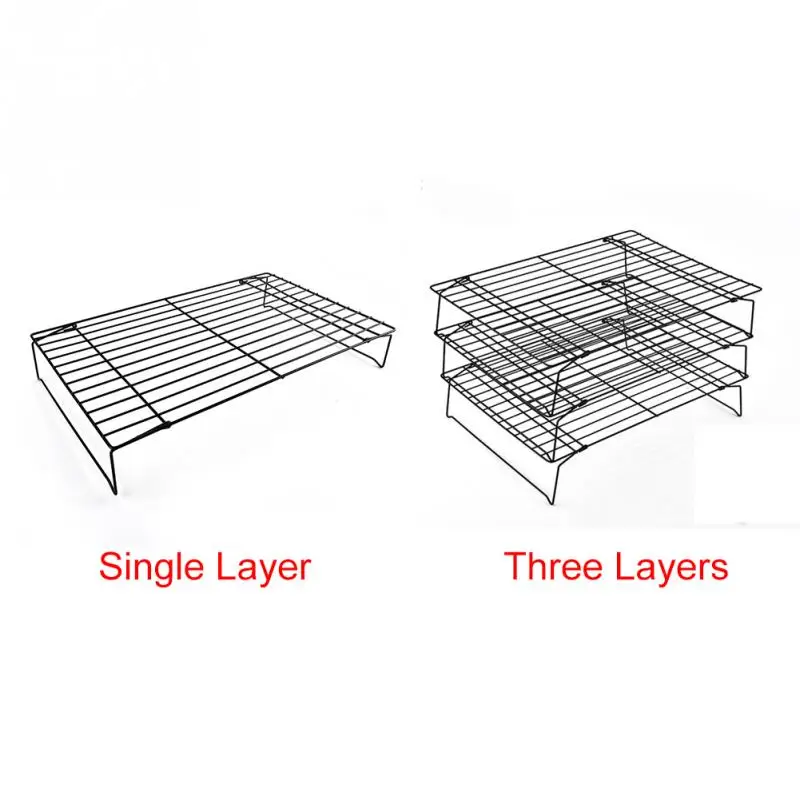 1 слой/3 слоя s складные охлаждающие стойки для торта антипригарное хлебное печенье полка для выпечки пищевой инструмент для выпечки хлеба стойка