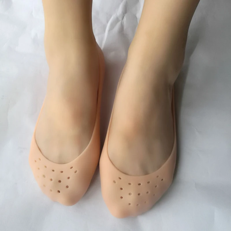 1 пара гелевые носки кремния защита ноги увлажняющий предотвратить ноги пятки трещины обувь стельки для ног Уход мозоли, педикюр носки для спа