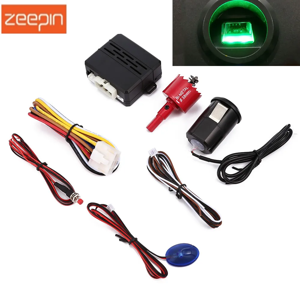 

X1 12V Anti-theft System Universal Car Fingerprint Identification Start-up Smart Delay Alarm Emergency Reset Burglar Alarm