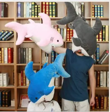 

WYZHY Cute sand sculpture shark plush toy doll doll Nap pillow cushion 90cm